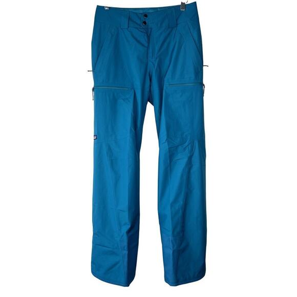 Patagonia Men's Powder Town Pants SMALL Belay Blue Ski Snowboard Snow Winter - Picture 1 of 6